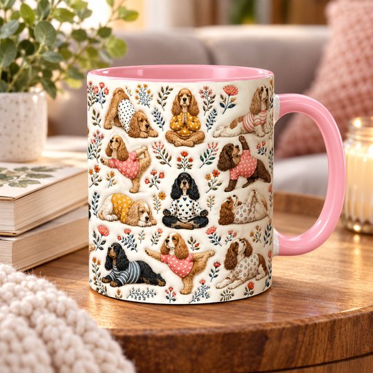 Cocker Spaniel Accent Edge-to-Edge Mug CM26100849