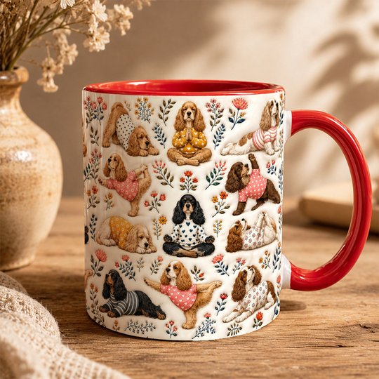 Cocker Spaniel Accent Edge-to-Edge Mug CM26100849