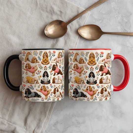 Cocker Spaniel Accent Edge-to-Edge Mug CM26100849