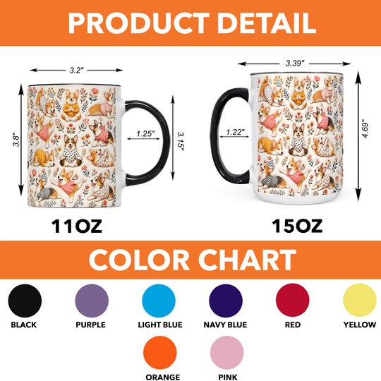 Corgi Accent Edge-to-Edge Mug CM26100850