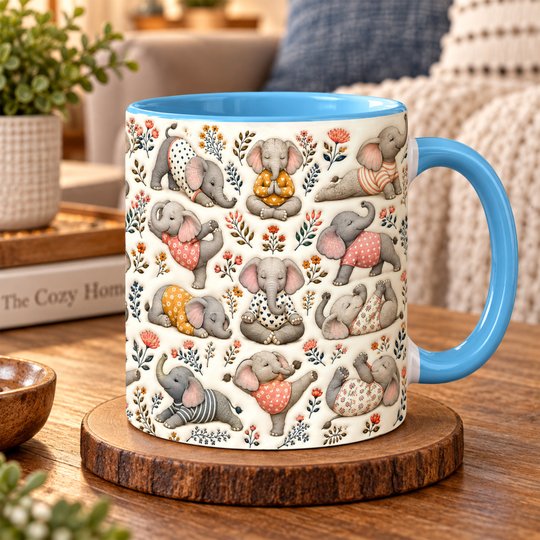 Elephant Accent Edge-to-Edge Mug CM26100855