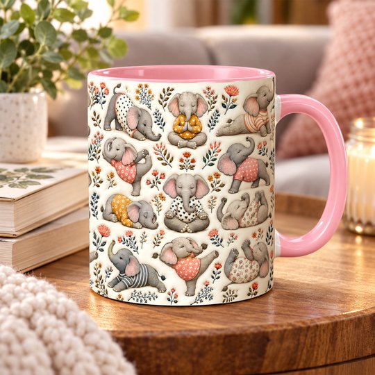 Elephant Accent Edge-to-Edge Mug CM26100855