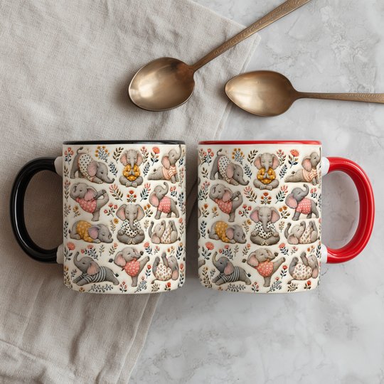 Elephant Accent Edge-to-Edge Mug CM26100855