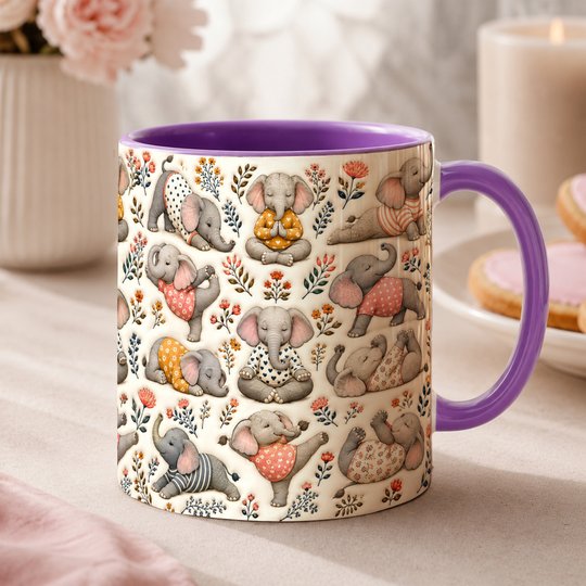 Elephant Accent Edge-to-Edge Mug CM26100855