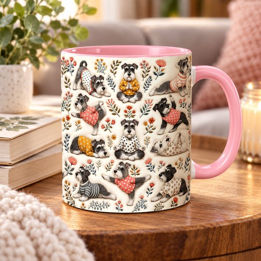 Miniature Schnauzer Accent Edge-to-Edge Mug CM26100871