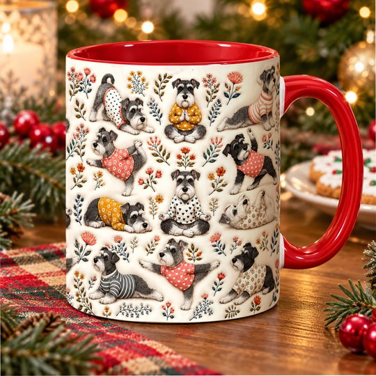 Miniature Schnauzer Accent Edge-to-Edge Mug CM26100871