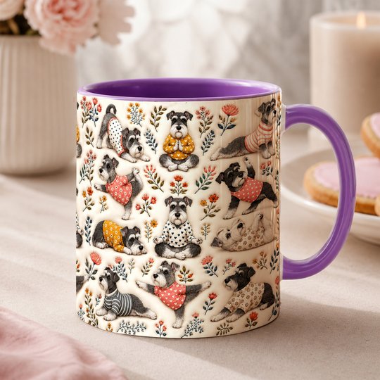 Miniature Schnauzer Accent Edge-to-Edge Mug CM26100871