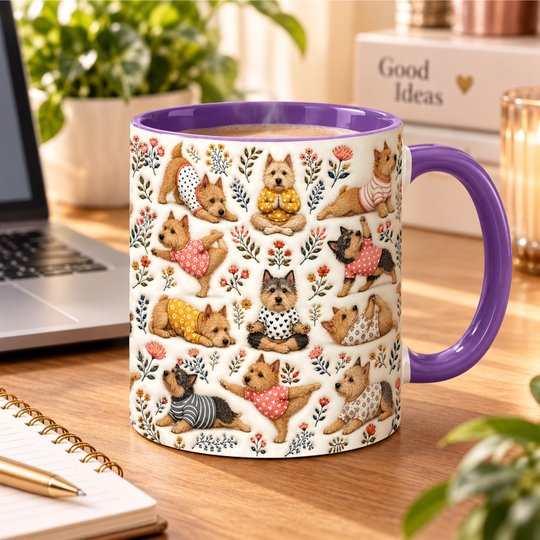 Norwich Terrier Accent Edge-to-Edge Mug CM26100873