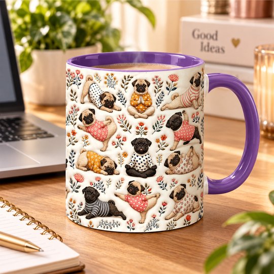 Pug Accent Edge-to-Edge Mug CM26100876