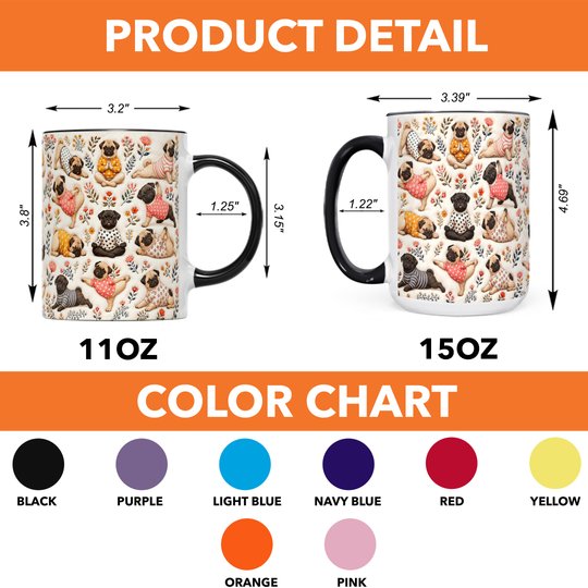 Pug Accent Edge-to-Edge Mug CM26100876