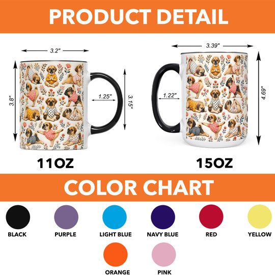 Puggle Accent Edge-to-Edge Mug CM26100877
