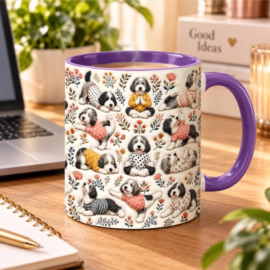 Sheepadoodle Accent Edge-to-Edge Mug CM26100882