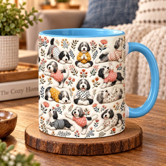 Sheepadoodle Accent Edge-to-Edge Mug CM26100882