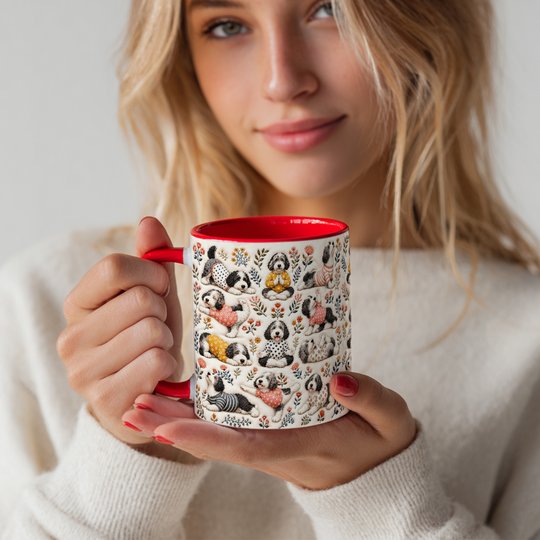 Sheepadoodle Accent Edge-to-Edge Mug CM26100882