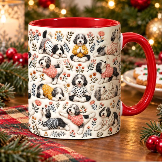 Sheepadoodle Accent Edge-to-Edge Mug CM26100882