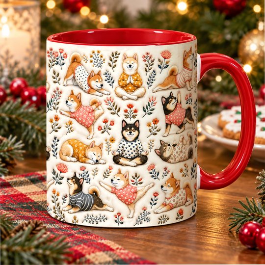 Shiba Inu Accent Edge-to-Edge Mug CM26100883