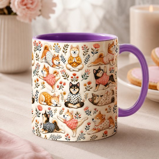 Shiba Inu Accent Edge-to-Edge Mug CM26100883