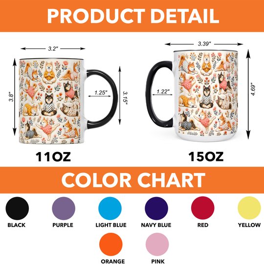 Shiba Inu Accent Edge-to-Edge Mug CM26100883