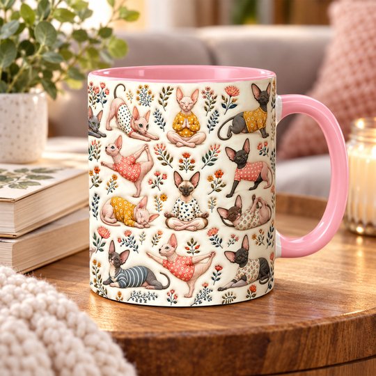 Sphynx Cat Accent Edge-to-Edge Mug CM26100885