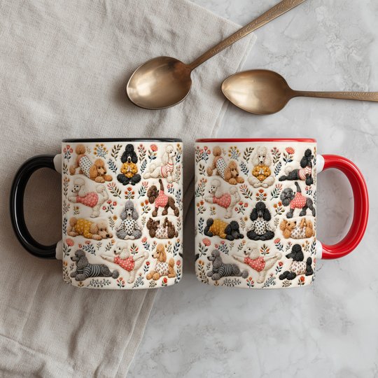 Standard Poodle Accent Edge-to-Edge Mug CM26100887