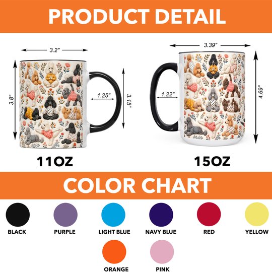 Standard Poodle Accent Edge-to-Edge Mug CM26100887