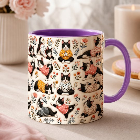 Tuxedo Cat Accent Edge-to-Edge Mug CM26100888