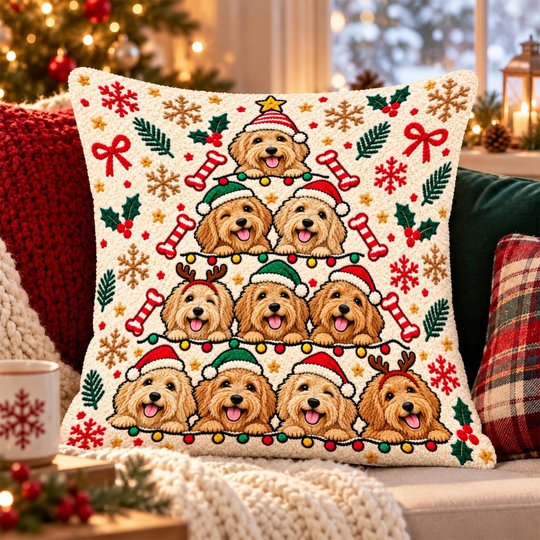 Soft-coated Wheaten Terrier Pillow THPI26101271