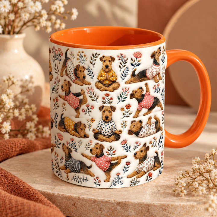 Airedale Terrier Accent Edge-to-Edge Mug CM26100820