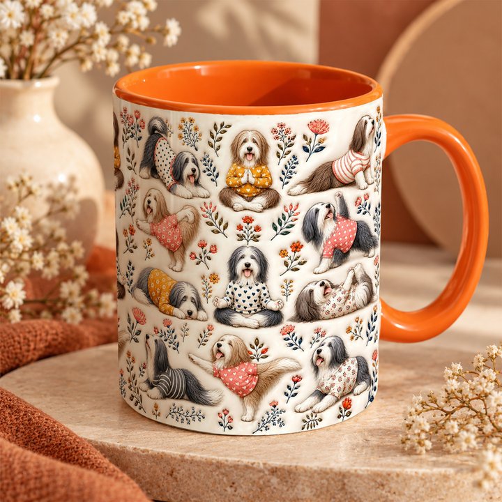 Bearded Collie Accent Edge-to-Edge Mug CM26100829