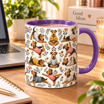 Airedale Terrier Accent Edge-to-Edge Mug CM26100820