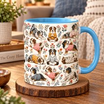Australian Shepherd Accent Edge-to-Edge Mug CM26100825