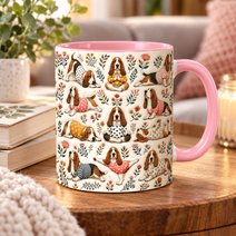 Basset Hound Accent Edge-to-Edge Mug CM26100827