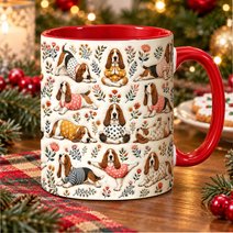 Basset Hound Accent Edge-to-Edge Mug CM26100827