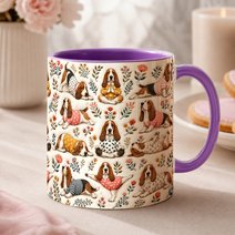 Basset Hound Accent Edge-to-Edge Mug CM26100827