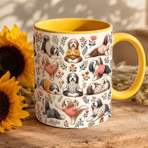 Bearded Collie Accent Edge-to-Edge Mug CM26100829