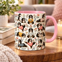 Bernese Mountain Dog Accent Edge-to-Edge Mug CM26100833