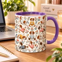Brittany Spaniel Accent Edge-to-Edge Mug CM26100838