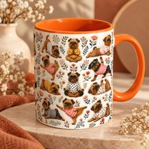 Brussels Griffon Accent Edge-to-Edge Mug CM26100839