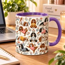 Cavalier King Charles Spaniel Accent Edge-to-Edge Mug CM26100843