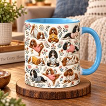 Cavalier King Charles Spaniel Accent Edge-to-Edge Mug CM26100843