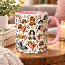 Cavalier King Charles Spaniel Accent Edge-to-Edge Mug CM26100843