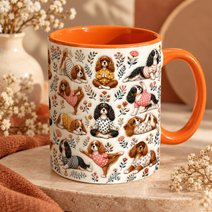 Cavalier King Charles Spaniel Accent Edge-to-Edge Mug CM26100843