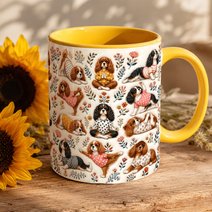 Cavalier King Charles Spaniel Accent Edge-to-Edge Mug CM26100843