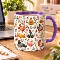 Chicken Accent Edge-to-Edge Mug CM26100845
