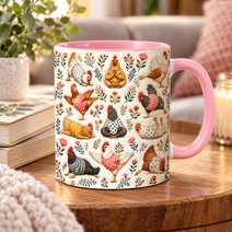 Chicken Accent Edge-to-Edge Mug CM26100845