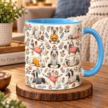 Chinese Crested Dog Accent Edge-to-Edge Mug CM26100847