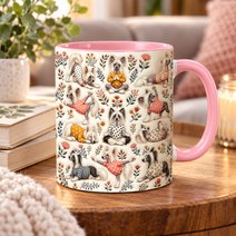 Chinese Crested Dog Accent Edge-to-Edge Mug CM26100847