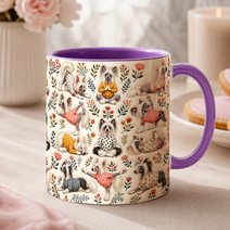 Chinese Crested Dog Accent Edge-to-Edge Mug CM26100847