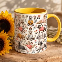 Irish Wolfhound Accent Edge-to-Edge Mug CM26100864