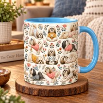 Lhasa Apso Accent Edge-to-Edge Mug CM26100867